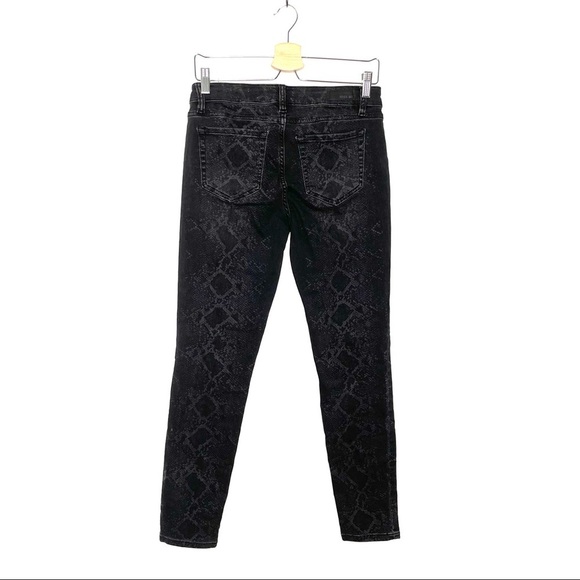 Miss Me | Skinny Black Python Pattern Jeans - Picture 4 of 8